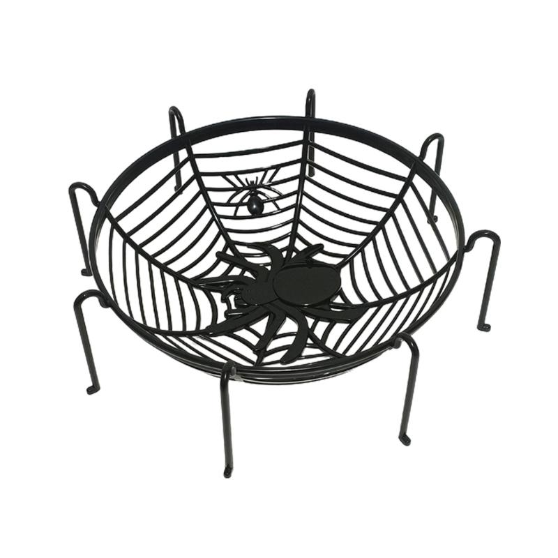 Halloween Spiders Web Fruit Bowls for Trick or Treats Candy Spiders Cobweb Fruit Holder Halloween Fruit Dropshipping