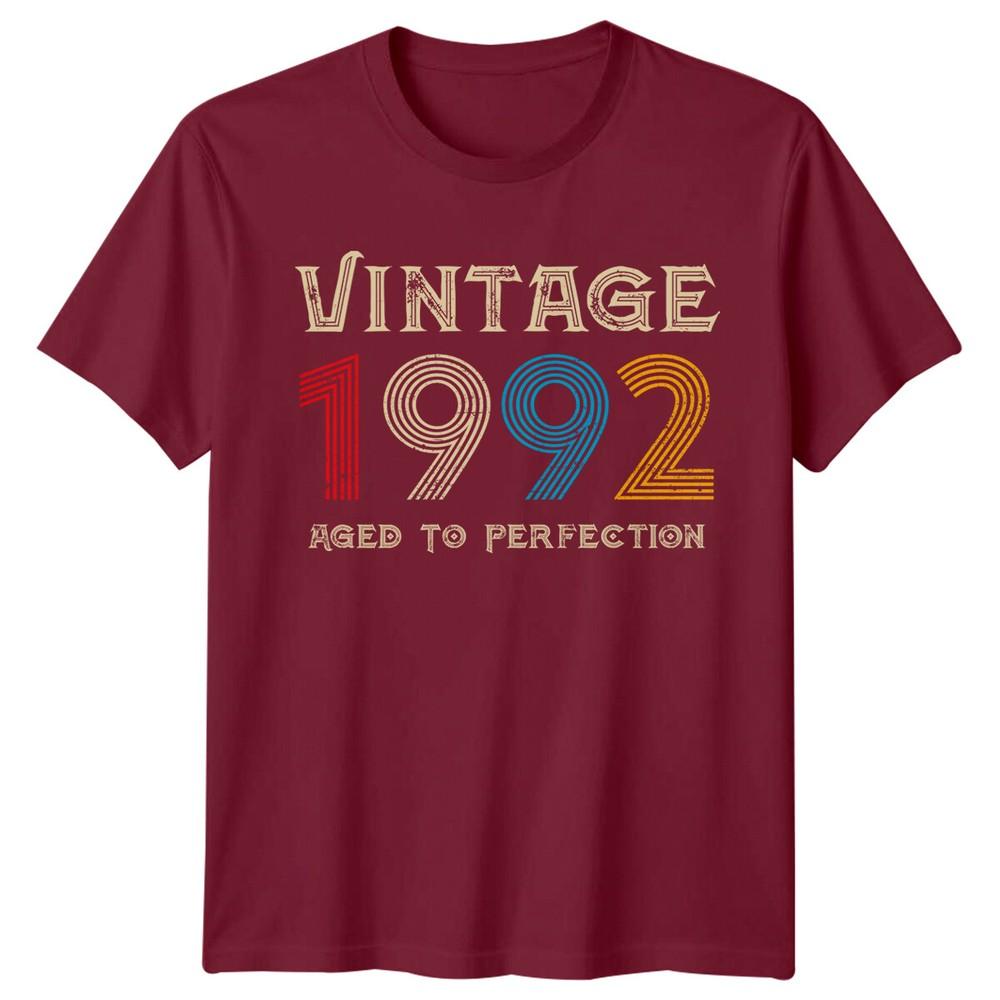 Vintage 1992 Unisexs T Shirt 34th Birthday Gift Aged To Perfection