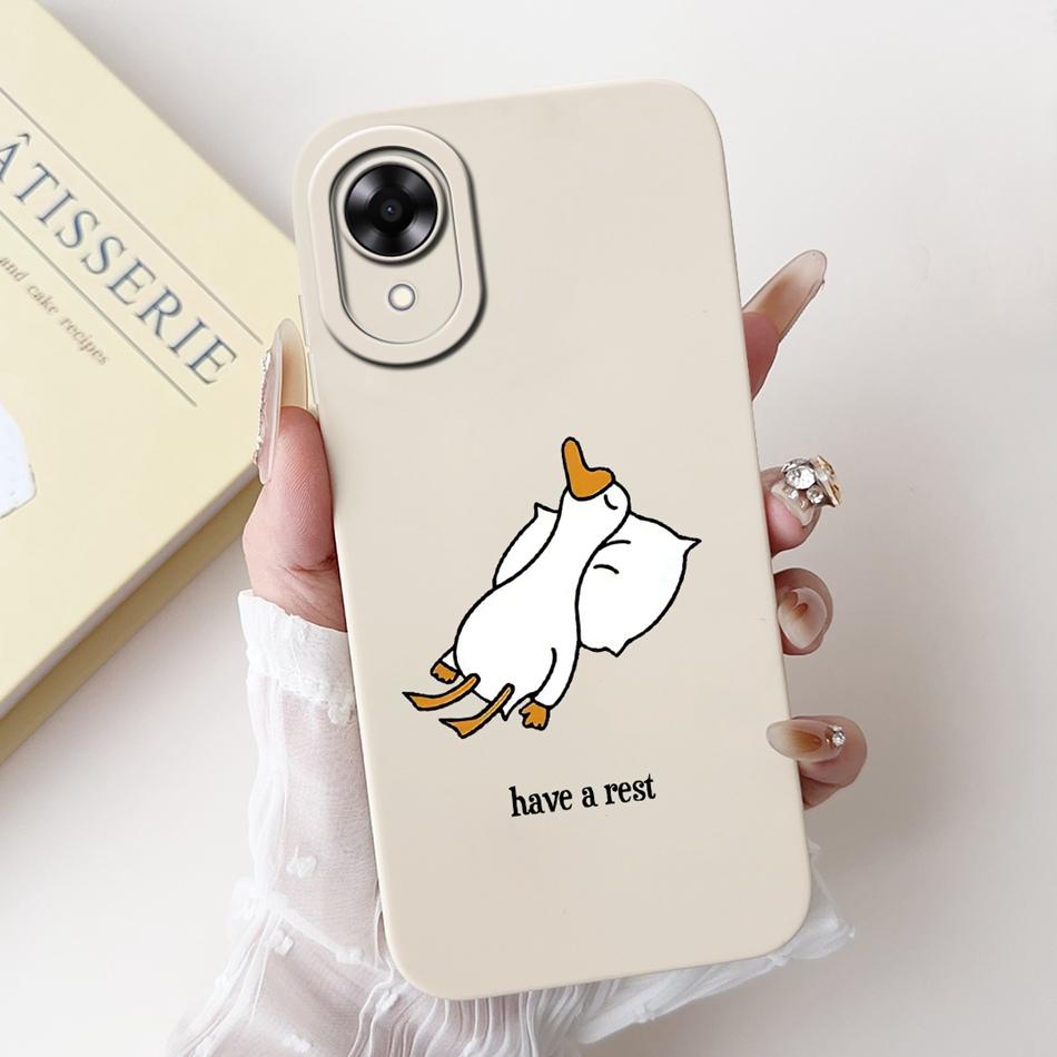 For OPPO A17k A17 2024 New Cute Cartoon Pattern Soft Silicone Case For Oppo A17 A 17 17k CPH2471 CPH2477 Protective Phone Cases