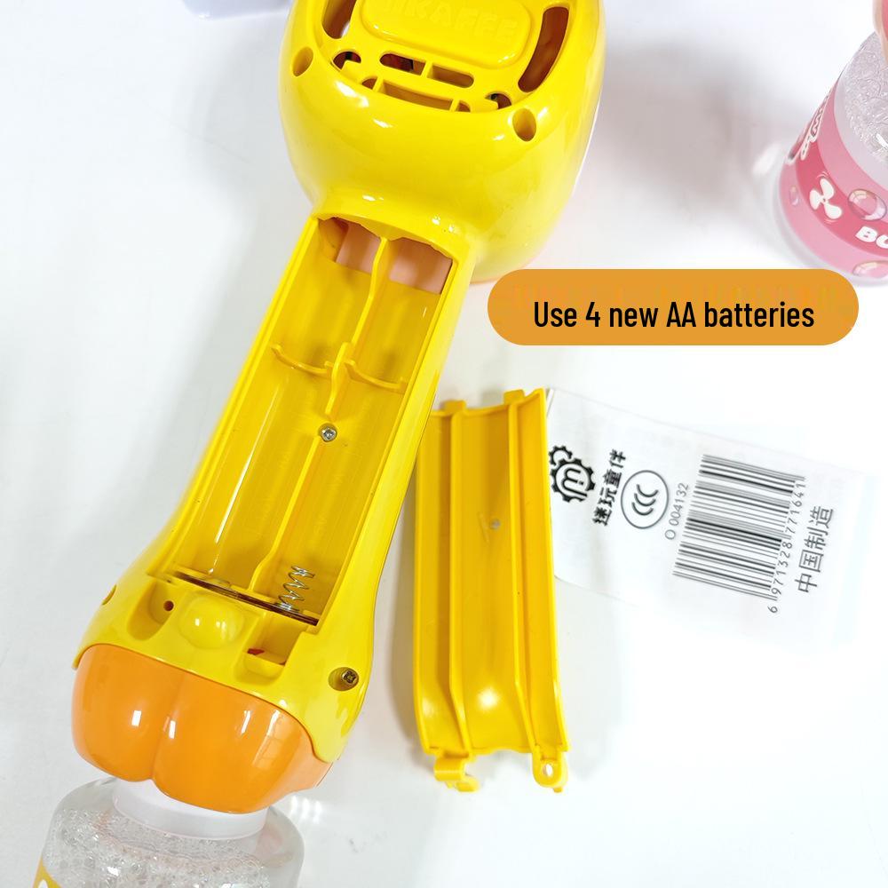 Giraffe Light-Up Automatic Bubble Wand Toy for Kids