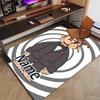 Custom Curious George Mat Personalized Name, Polyester Washable Indoor Entryway Rug, Gift for Christmas, Easter, Thanksgiving Day
