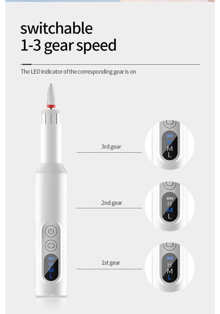 Electric Nail File & Polisher: Professional Cross-Border Manicure Grinder