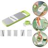 Kitchen 5 In 1 Stainless Steel Safe Multifunctional Manual Vegetable Slicer Cutter Potato Shredders Garlic Carrot Grater Chopper