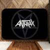 Music A-Anthrax Floor Mat Soft Flannel Entrance Door Mat Non Slip Absorbent Bathroom Bedroom Floor Rug