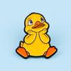 Cute Duck Enamel Pin Cartoon Animal Brooch Lapel Pins Badge On Backpack Clothing Accessories Fashion Jewelry Friends Gifts
