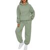 Fall Casual Tracksuit 2 Piece Set Women Long Sleeve Pullover Hoodies And Sweatpants Lounge Wear with Pocket