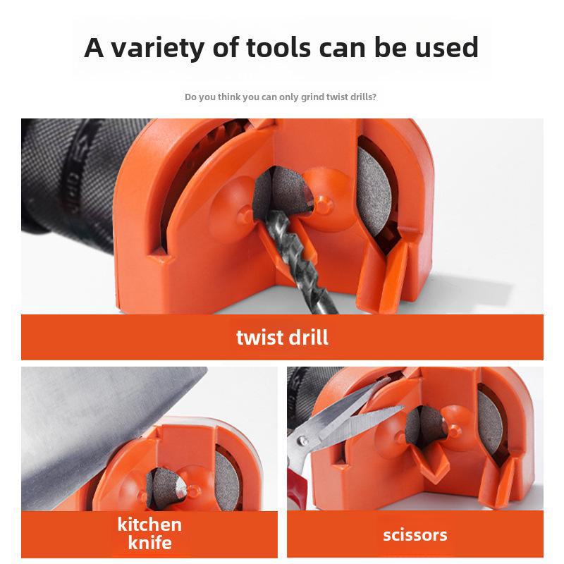 Portable Hand Drill Tool Grinder: Multi-function Metal Wheel Grinder for Twist Drill Repair