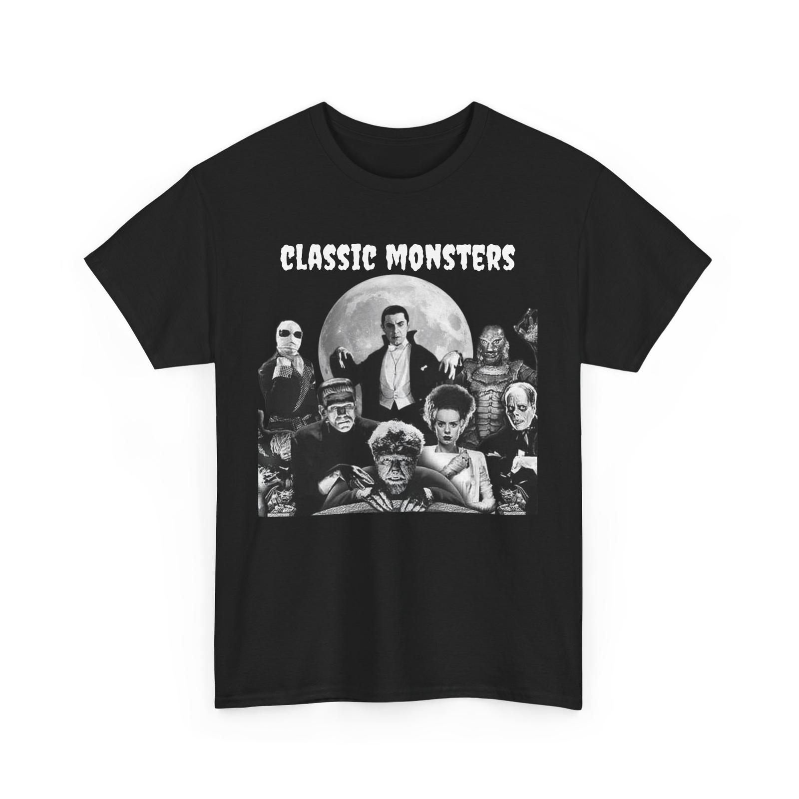 Classic Monsters Tee Original Gangsters Monsters Monster Movie Fan Shirt XXXL