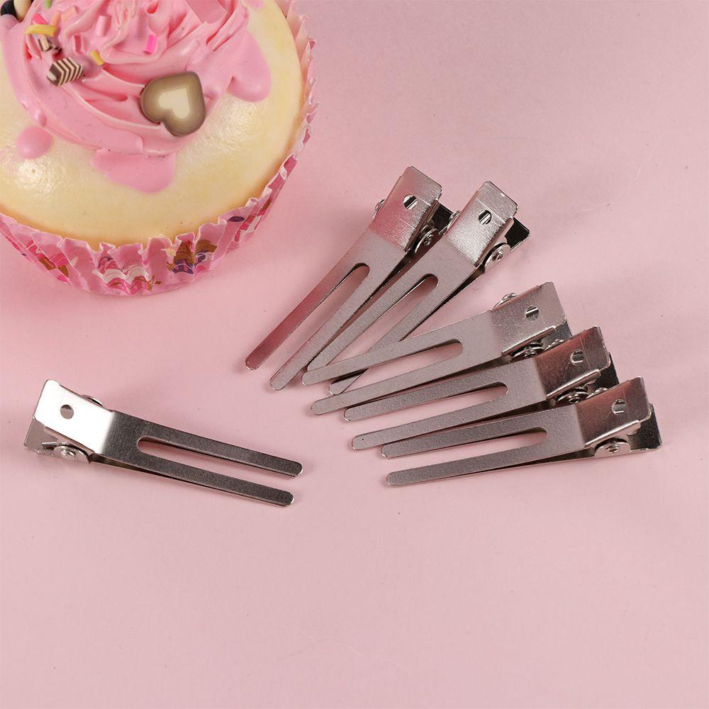 Stainless Steel Makeup Clip Styling Tools Duck Mouth Hair Clip Fixed hair clip Double Prong