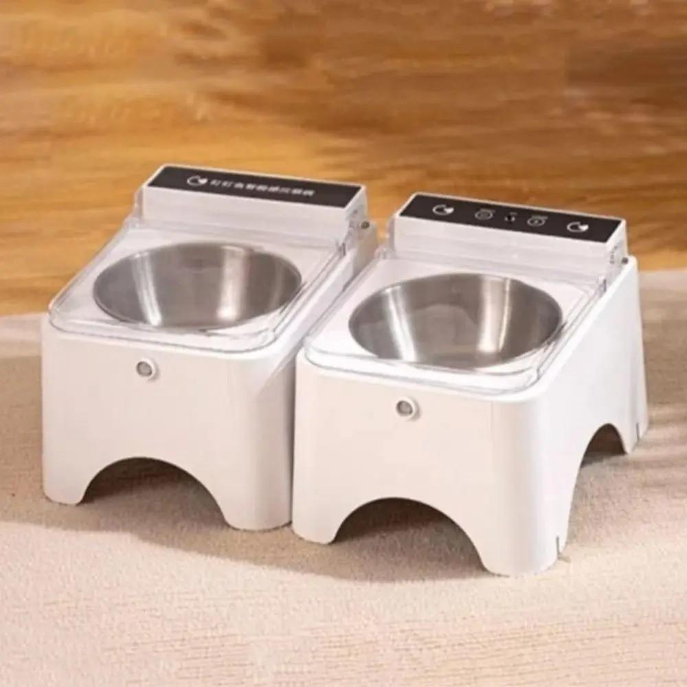 Auto Open Intelligent Pet Bowl Plug in Pet Dispenser Portable Pet Food Feeder