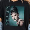 Μπλουζάκι Audrey Hepburn Vintage NYC Tee Δώρο Για Εκείνη Πάρτι Νύφης Θεματικό Shower Γενέθλια Κοριτσιών Brunch Μπλουζάκι Διακοπών Holly Golightly