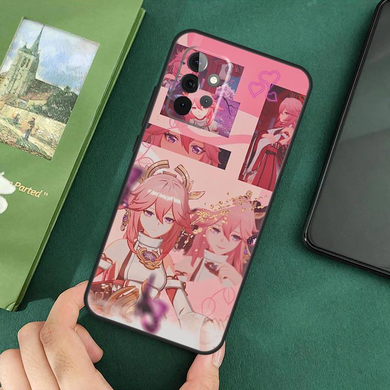 Genshin Impact Yae Miko Cover For Samsung Galaxy A54 A52S A52 A32 A22 A12 A72 A33 A53 A73 A14 A70 A51 A71 Case
