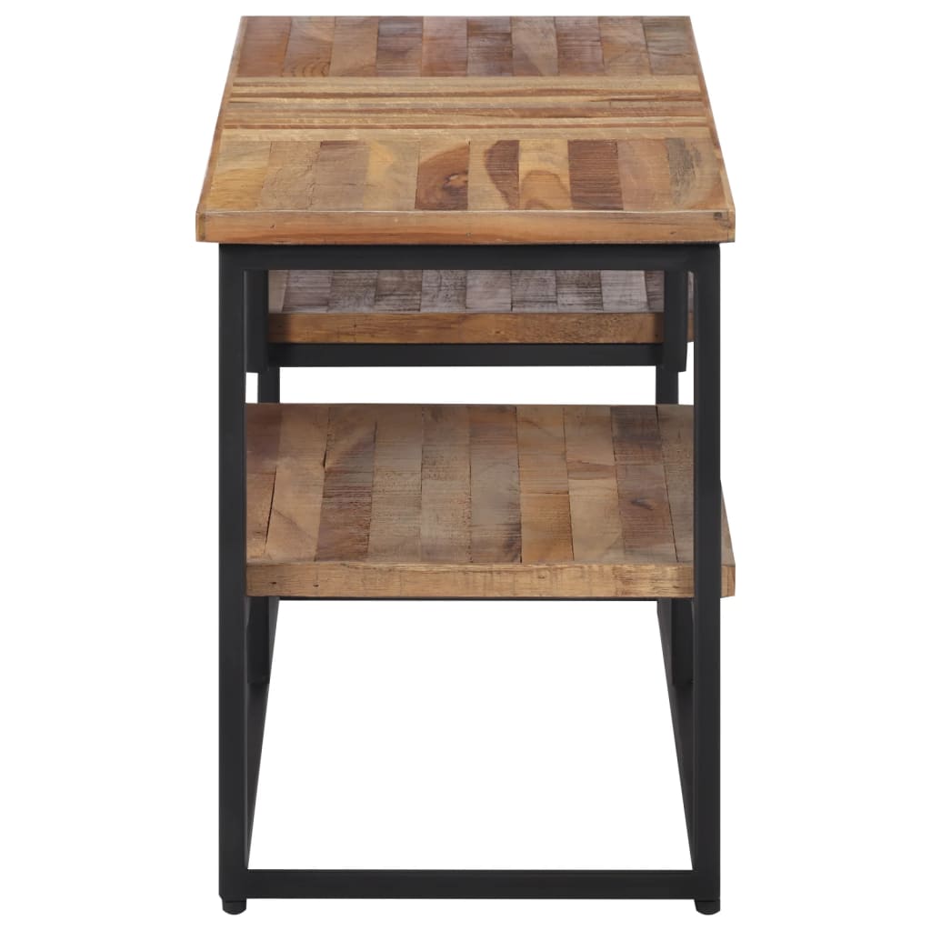 TV Stand 110x30x39 Cm Reclaimed Solid Teak Wood