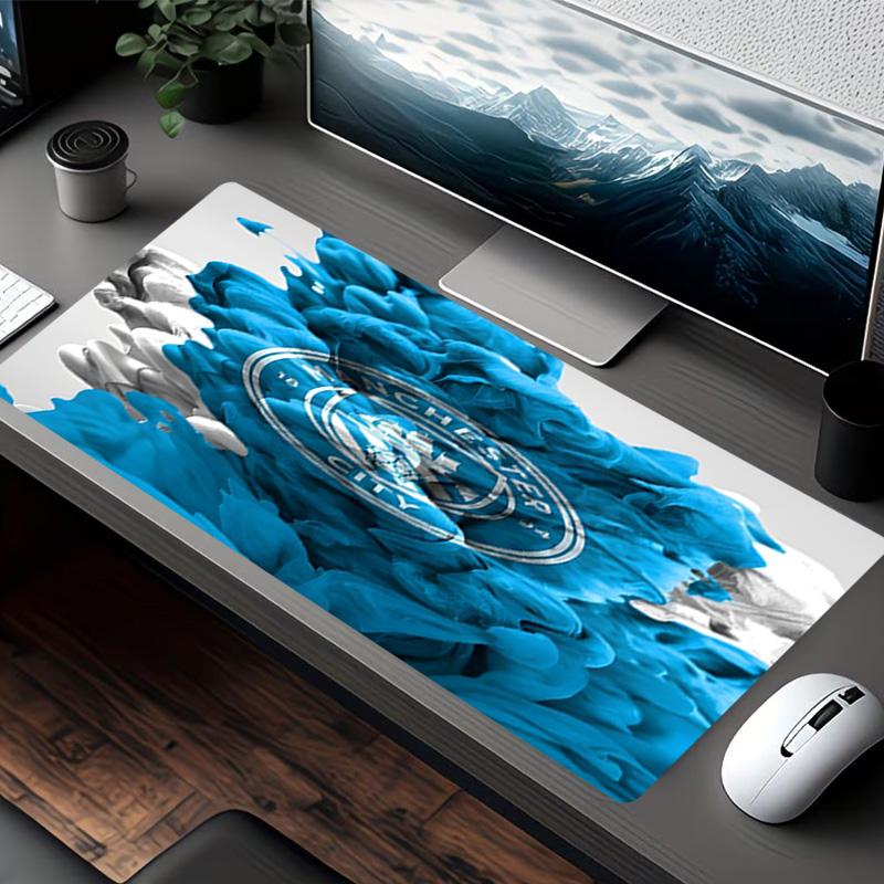 Football team City FC Print Mouse Pad, for Keyboard Pad Laptop PC Mat for Office Home Use, Desk Decor, Perfect Birthday Gift for Gamers