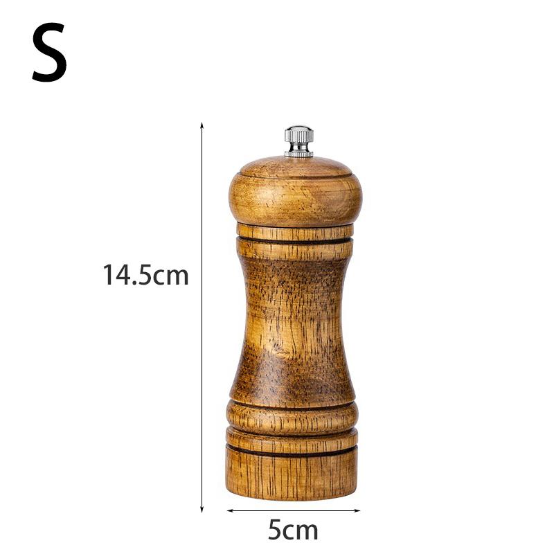 

Retro Pepper Grinder Manual Wooden Oak Seasoning Adjustable Large Capacity Creativity Chess Cumin Sichuan Pepper Kitchen Tools
