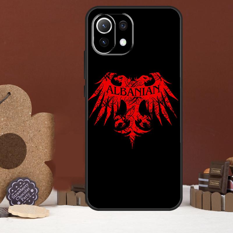 Albania Flag Eagle Case For Xiaomi 17 Pro Max 14 15 Ultra 15T 13T 14T POCO F8 Ultra F7 F5 F6 X5 X6 X7 Pro Cover