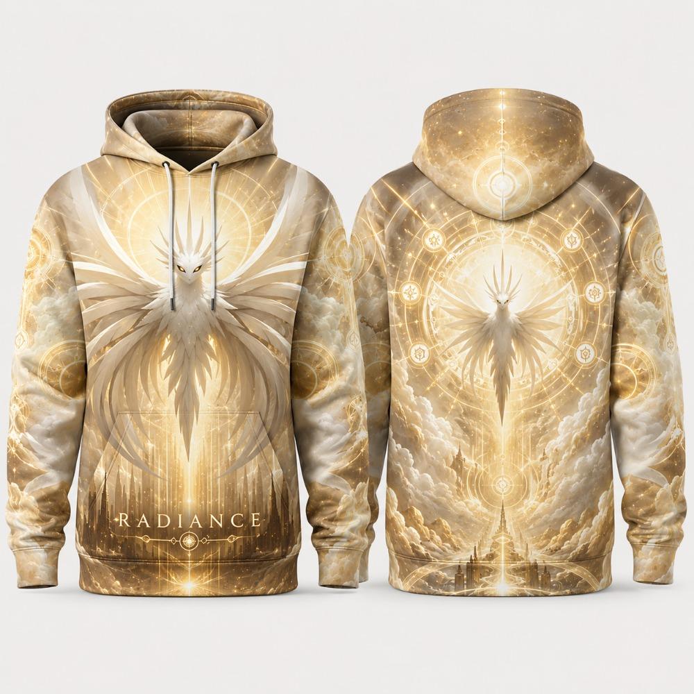 Dark Fantasy Crystal Cave Knight 3D Print Hoodie Unisex Polyester Pullover