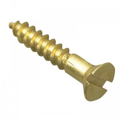 Forgefix Holzschrauben, Schlitz, Senkkopf, Messing