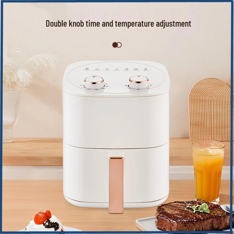 Stor kapacitet Multifunktionell Glas Airfryer med Cool-touch-vred—Perfekt för Pommes Frites och Mer!
