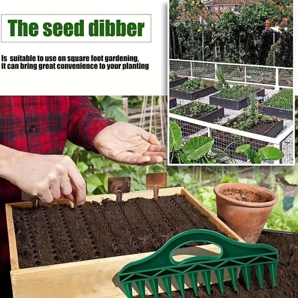 Reusable Seed Spreader Portable Lightweight Soil Hole Puncher New Gardening Dibbler  Seed Sowing
