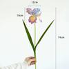 1pc Purple Artifical Iris Flower PU Elegance for Home Decor Room Wedding Party Realistic Dining Table Floral Arrangements Spring