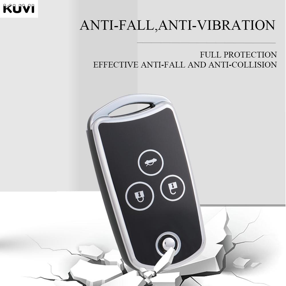 New Tpu Car Flip Key Case Cover Shell For Honda Civic Fit Accord Crv Hrv Jazz Odyssey For Acura Tl Tsx Zdx Rsx Crz Accessories