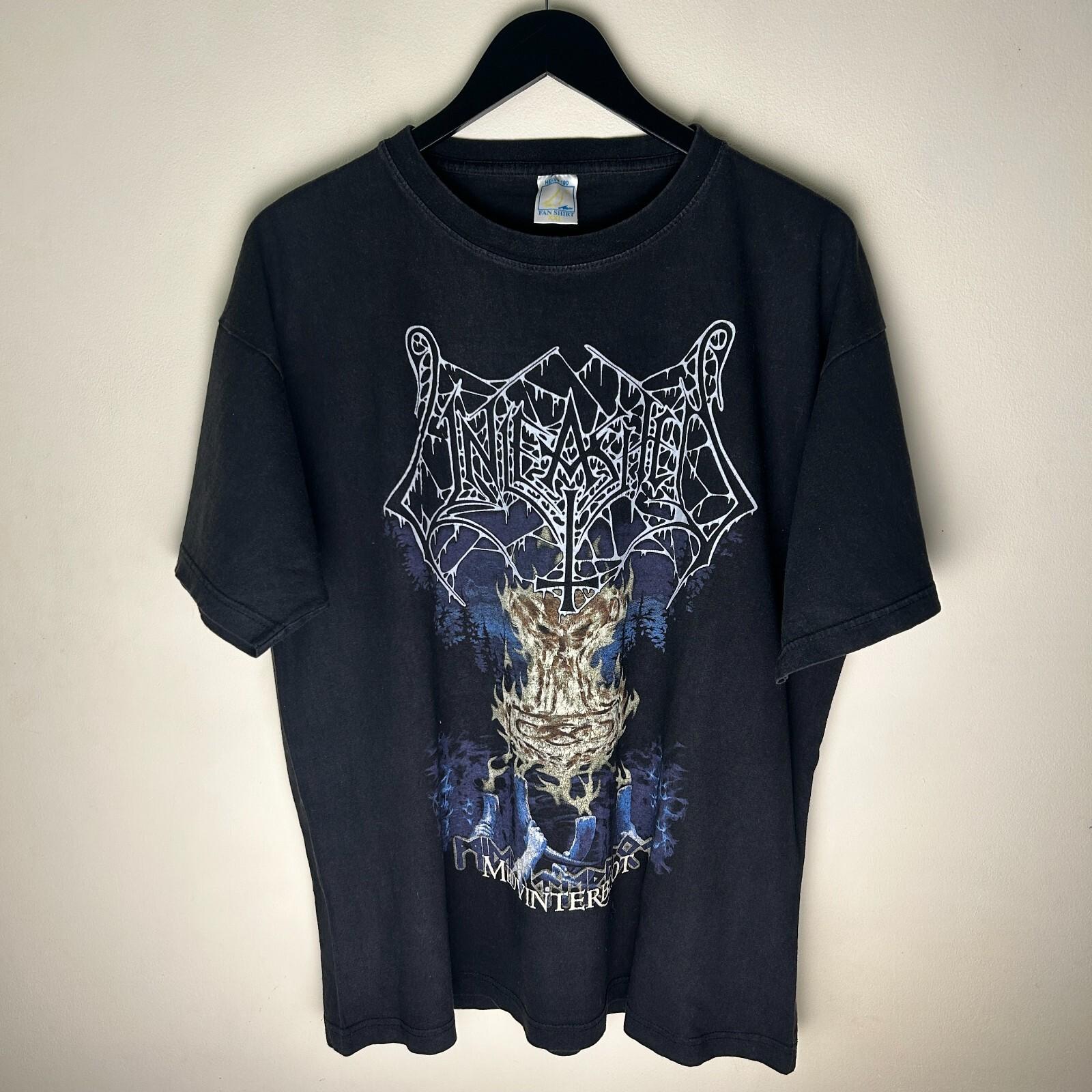 Vintage Unleashed Midvinterblot 2006 Tour Band T-shirt XL Unisex T-Shirt XXL