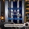 TapestryDallas Cowboys Custom Name Text Personalized Wall Hanging Tapestry Home Wall Decor