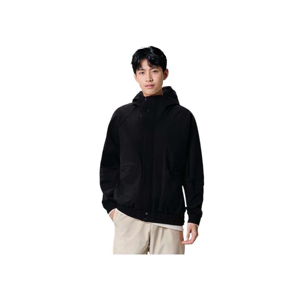 Li Ning Kung Fu Series Solid Color Loose Breathable Comfortable Jacket Men Jacket Black AJDU305-2