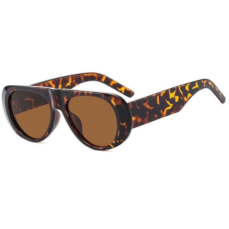 SHAUNA Ins Popular Fashion Pilot Women Sunglasses Retro Blue Green Shades UV400 Men Trending Wide Legs Sun Glasses