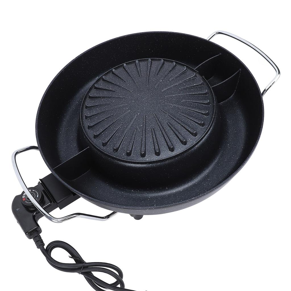 1800W horký hrnec s grilem 2 v 1 korejský elektrický gril BBQ Hotpot Pot Combo nepřilnavý rychlý a rovnoměrný