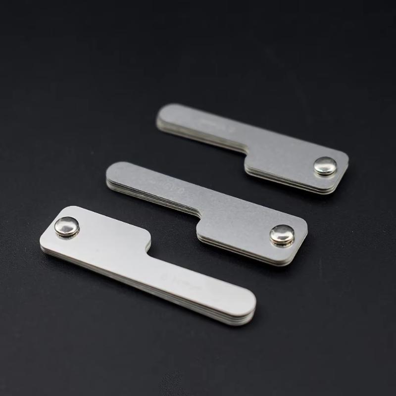 7 Blades Stainless Steel Dental Feeler Gauge Metric Scale Gap Ruler