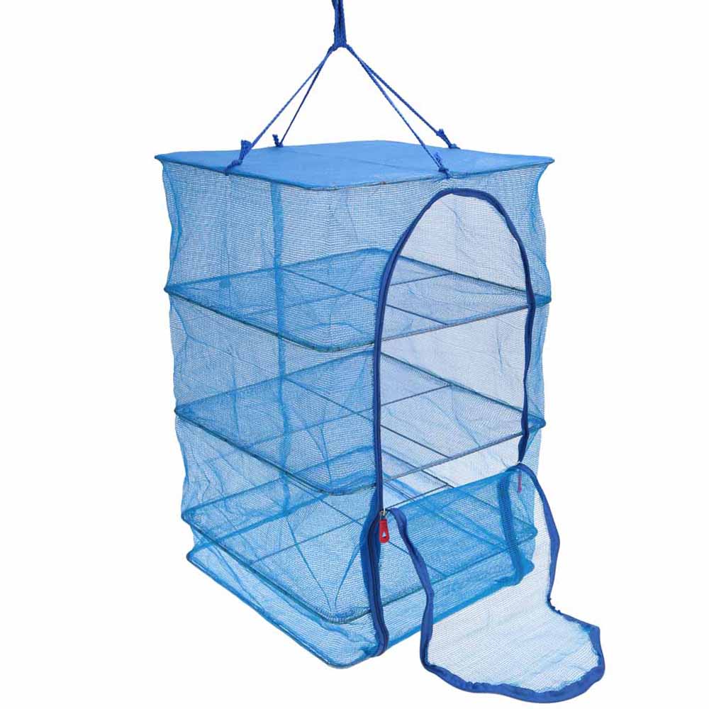 40 * 40 * 65cm 4 Layers Vegetable Fish Dishes Mesh Hanging Drying Net