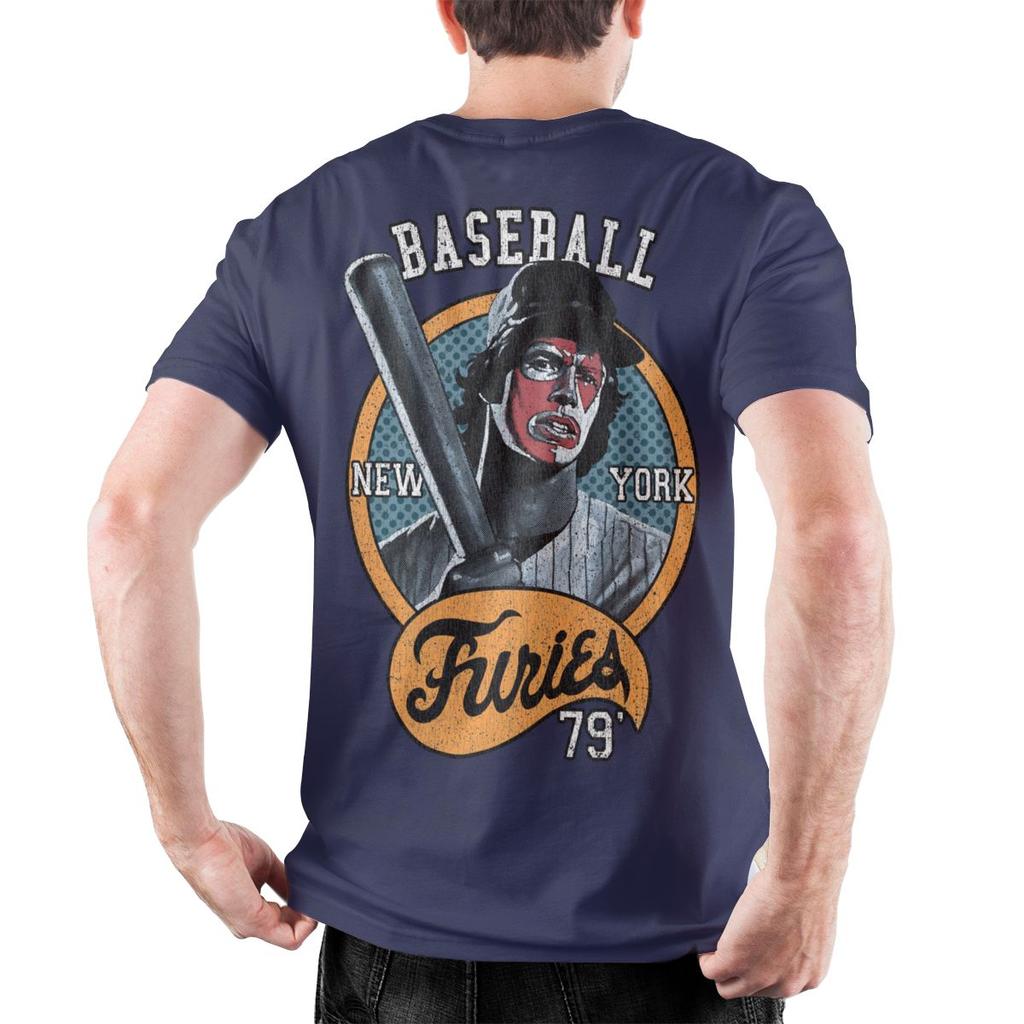 Baseball Furies The Warriors Pánské tričko z čisté bavlny pro volný čas s kulatým výstřihem a krátkým rukávem 4XL 5XL