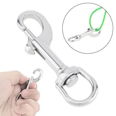 Heavy Duty rostfritt stål 316 marinklassad dykningsklämma för snäppbult trigger Kedjeklämma / enkeländad triggerspänne husdjursspänne
