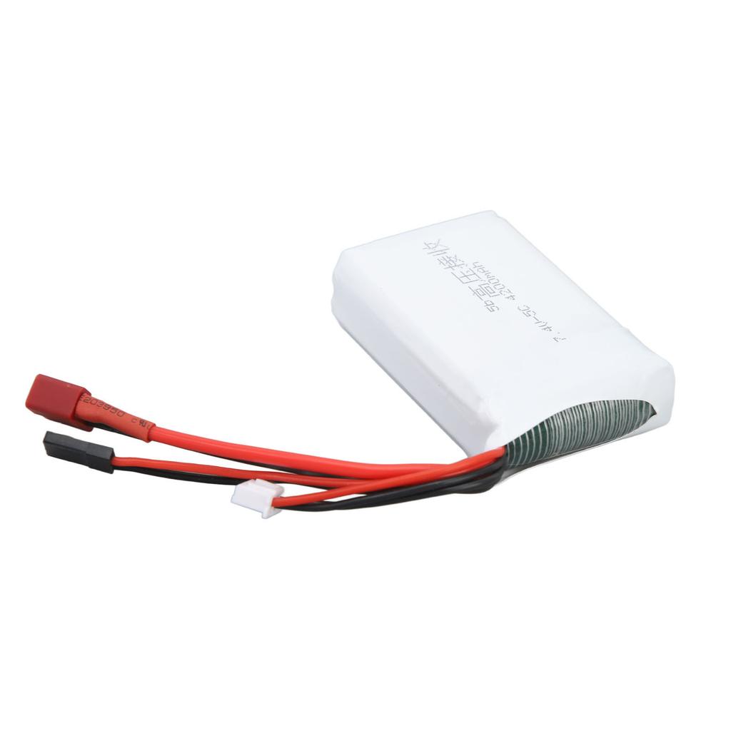 RC 7.4V 4200mAh Lithium Battery Lightweight Overcharge Protection T Plug RC Batteries For RC Toys