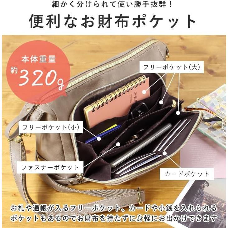 [Liz Days] Wallet Shoulder Bag Handbag Wallet Bag Pochette Crossbody Ladies Multi Storage