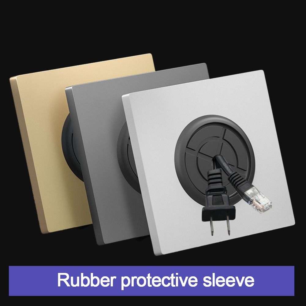 86Type Cable Organizer Storage Cable Socket Panel Decorative Cover Cable Cover Wall Blank Panel