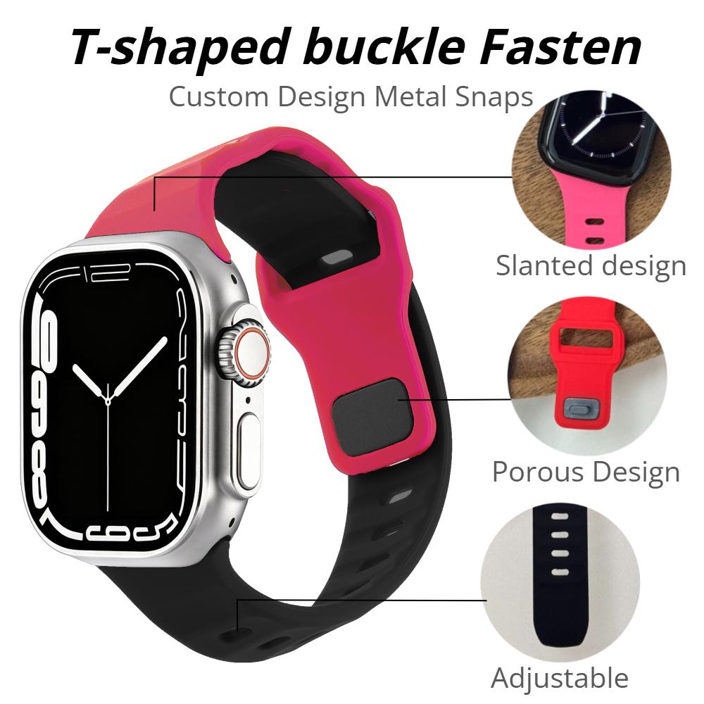 Irregular diagonal cut Sport Band For Apple Watch Ultra3 11 10 9 8 7 6 SE Soft Silicone Lightweight Bracelet Strap For iWatch 46MM 42MM 44MM 45MM 49MM