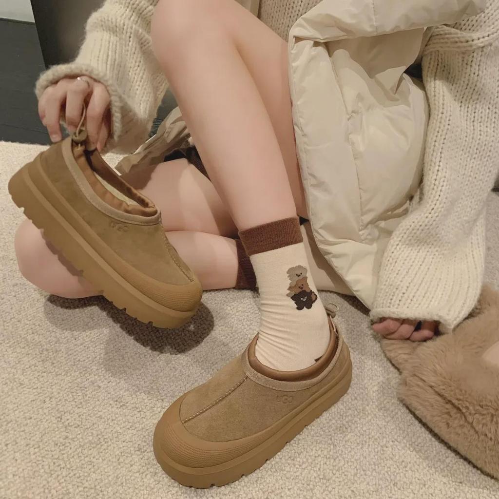 "2024 Women's Plush Fur Leather Platform Shoes - Height-Enhancing, All-Match Casual for Autumn/Winter"