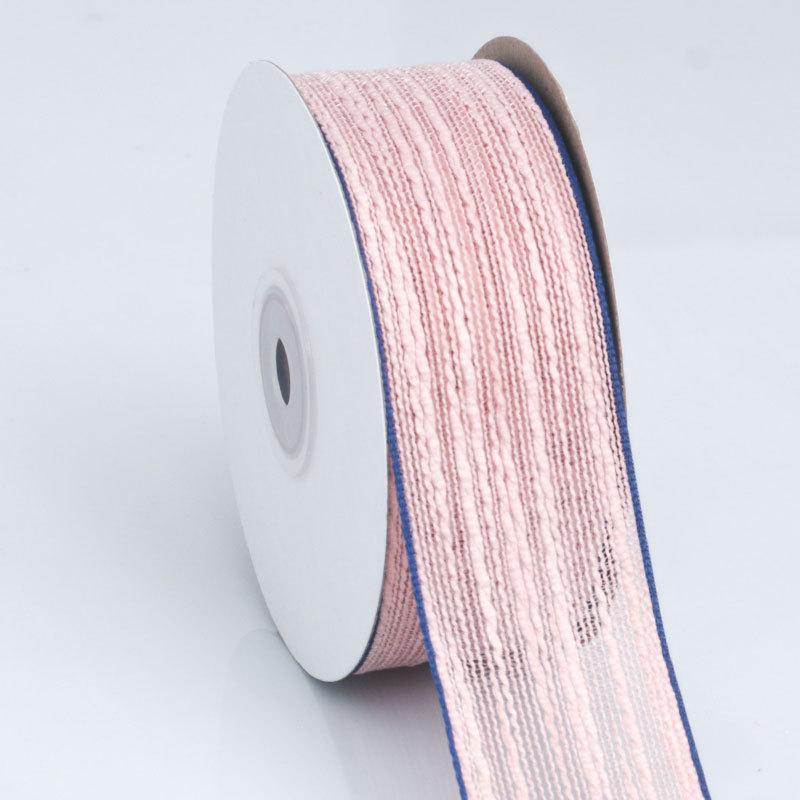 DIY Romantic and Cozy Double-sided Cuffed Edge Wavy Stripes Cotton and Linen Colorful Ribbon DIY Bow Braided Hair Ribbon Hairpin Decorative Ribbon