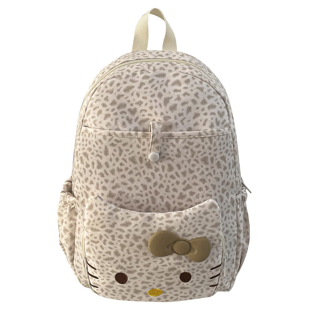 Schoolbag Japanese cartoon KT cat leopard print backpack new children's backpack cute high value primary school bag