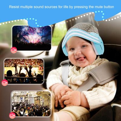 Baby Headphones Noise Cancelling Earmuffs Elastic Strap Comfortable To Wear Improves Sleep Infant Ear Protection Earmuffs