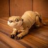 Cute 3D Printed Otter 3D Animals Statue Toy Articulated Flexible Executive Desk Fidget Toys for Autism ADHD Home Office Decor
