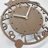 Cat Wood Grain Wall Clock Wooden Silent Sweep Stylish Nordic Sleeping Silhouette Handmade Made Japan