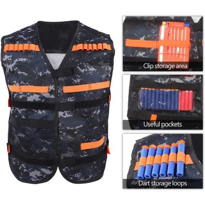 Kit de colete tático engrossado, clipe de arma de brinquedo, jaqueta, bola de espuma, suporte de munição
