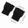 1 Pair Versatile Elegant Fake Cuffs Detachable Solid Color False Cuffs Embroidery Pattern Thin Decorative Wristband For Women