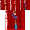 Exquisite Chinese Dragon Tassel Metal Keychain Charming Accessory For Gifts And Collectors