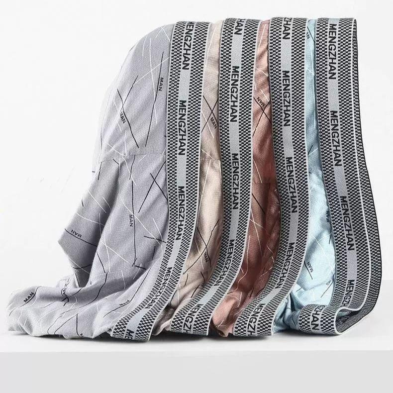 4pcs Men's Underwear Men's Boxer Shorts Men's Underwear Personalized and Trendy Four Cornered Shorts Comfortable Boxer Brief