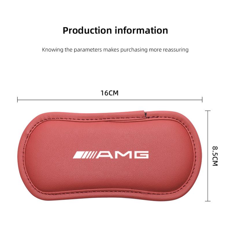 Leather Car Knee Pad Elastic Leg Cushion Armrest Pad Accessories For Mercedes Benz AMG GLK GLE A B C E S W203 W213 W21 W206 W220